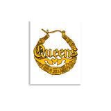 Queens Bamboo Earring print