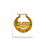 Queens Bamboo Earring print