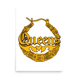 Queens Bamboo Earring print