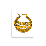 Queens Bamboo Earring print
