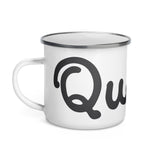 Queens Vintage Script Enamel Mug