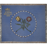 Queens Flag Woven Blanket -  50”x60”