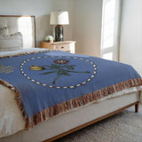 Queens Flag Woven Blanket -  50”x60”
