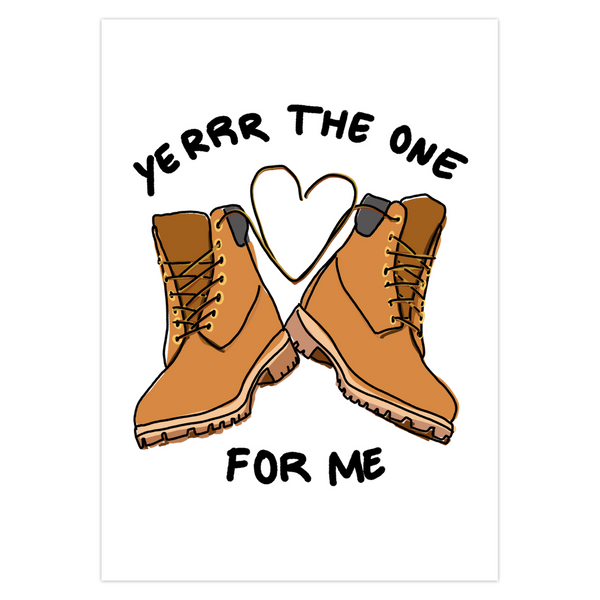 Yerrr the One For Me Valentine's Day Card - 5 in. x 7 in.