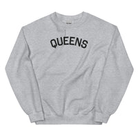 Queens Varsity Embroidered Crewneck Sweatshirt