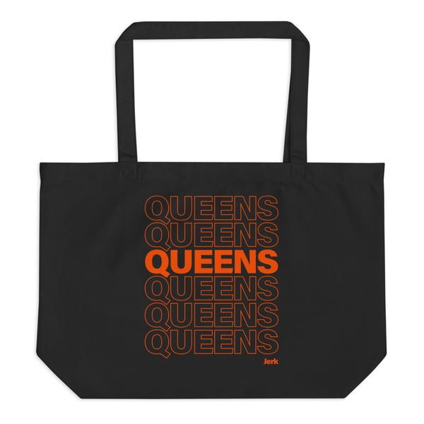 Queens Jerk Thank You Large Organic Tote Bag