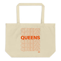 Queens Jerk Thank You Large Organic Tote Bag