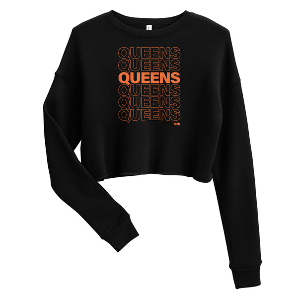 Queens Thank You Bag Crop Sweatshirt